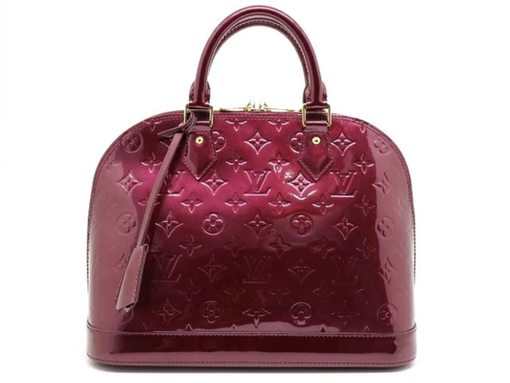 LOUIS VUITTON Alma Handbag Vernis Rouge Red Fauviste